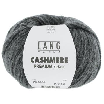 LANG Yarns Cashmere Premium - 488 Donkergrijs Gemêleerd -, Ophalen of Verzenden, Nieuw