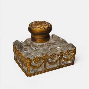 Louis XVI Style - Inktpot - Kristal, Messing