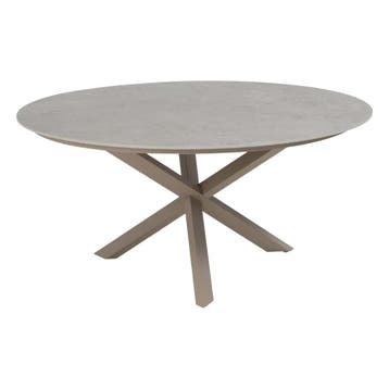 Taste 4SO Prado eettafel keramisch tafelblad latte 160 cm Ø, Tuin en Terras, Tuintafels, Nieuw