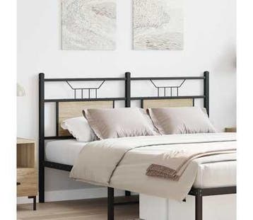 Bed hoofdeinde Sonoma 140cm | Staal | Laatste Stuk!, Overige materialen, Bruin, Tweepersoons, Zo goed als nieuw