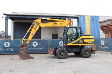 Veiling: Wielgraafmachine JCB JS160W Diesel 81kW 2005, Ophalen, Graafmachine