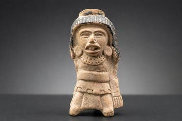 Veracruz Terracotta Fluitende Figuur - met COA en uit de