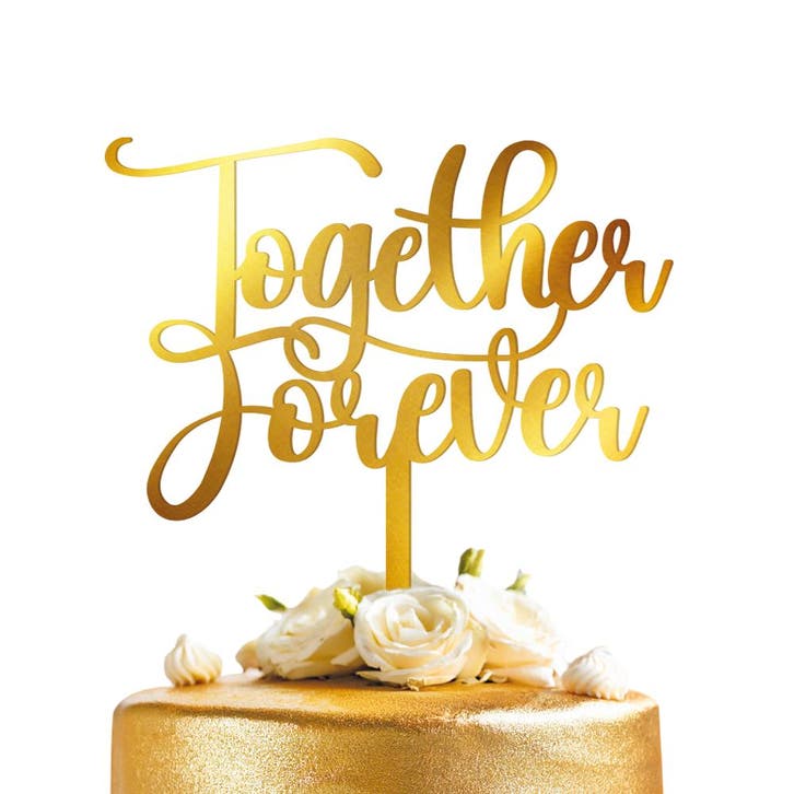 Bruiloft Cupcake Toppers Together Forever, Kleding | Dames, Carnavalskleding en Feestkleding, Nieuw, Ophalen of Verzenden