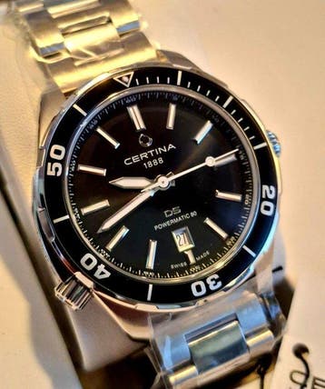 Certina - Certina DS+ Powermatic 80 Set - Zonder, Sieraden, Tassen en Uiterlijk, Horloges | Heren, Nieuw