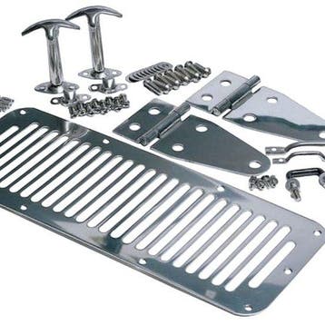 Rampage 1978-1983 Jeep CJ5 Hood Set - Stainless, Auto-onderdelen, Ophalen of Verzenden, Nieuw
