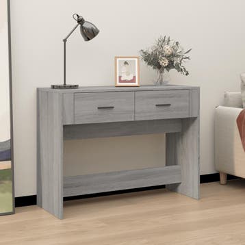 vidaXL Wandtafel 100x39x75 cm bewerkt hout grijs sonoma, Verzenden, Nieuw, Overige houtsoorten, 100 tot 150 cm