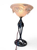 Lamp - Smeedijzer - Art Deco gesigneerd door Ezan