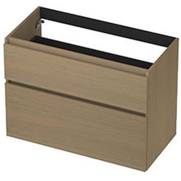 INK - Onderkast 2 Laden Greeploos met Houten Keerlijst, Ophalen of Verzenden, Nieuw