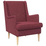 vidaXL Fauteuil Wijnrood Stof, Verzenden, Nieuw