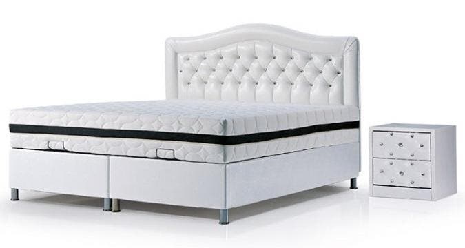 Opberg Boxspring Diamond - diverse maten, Huis en Inrichting, Slaapkamer | Boxsprings, Nieuw, Tweepersoons, Verzenden