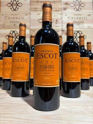 2014 Château Escot - Haut-Médoc - 12 Flessen (0.75 liter), Nieuw