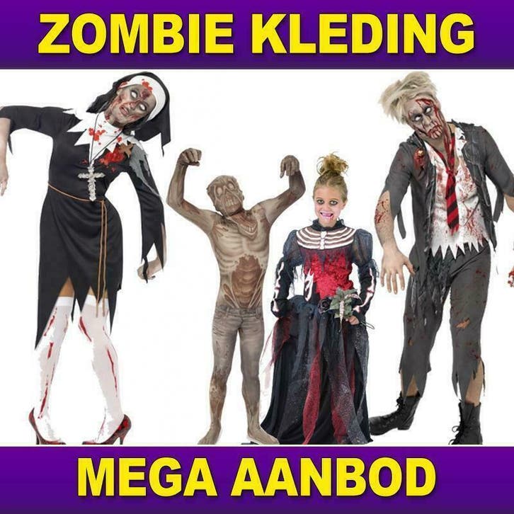 Zombie kleding - Mega aanbod zombie kostuums, Kleding | Heren, Carnavalskleding en Feestkleding, Kleding, Nieuw, Halloween, Ophalen of Verzenden
