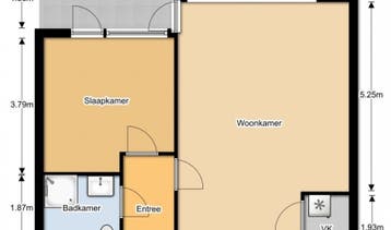 Te Huur 2 Kamer Appartement Waddenstraat In Haarlem, Direct bij eigenaar, Noord-Holland, Appartement, Haarlem