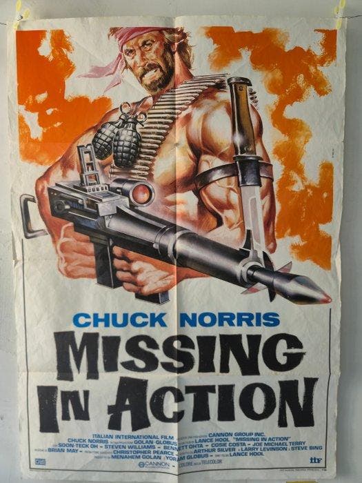 Unknown - Missing in Action (1985) - Original Italian Cinema, Verzamelen, Film en Tv
