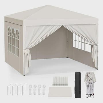 WOLTU 3x3m Partytent - Waterdichte Tuin- en Camping Paviljoe, Verzenden, Nieuw