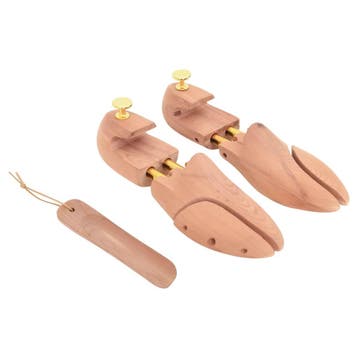 vidaXL Schoenspanner met schoenlepel EU 42-43 massief, Verzenden, Nieuw