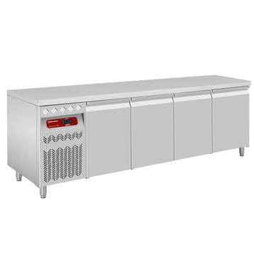 Geventileerde koeltafel, 4 deuren GN 1/1, 550 Lit. groep aan, Verzenden, Nieuw in verpakking, Koelen en Vriezen