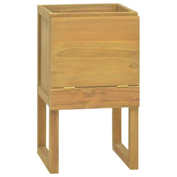 vidaXL Badkamerkast 41x40x75 cm massief teakhout, Verzenden, Nieuw