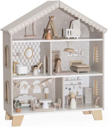 Label Label Nougat Houten Poppenhuis, Verzenden, Nieuw