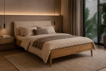 Van Schaik Svenn Massief Houten Bed - 200 x 200, Nieuw