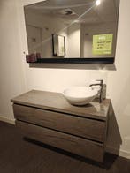 Badmeubel 120cm met mat witte waskom - 0035, Ophalen, Nieuw, 100 tot 150 cm, Wastafelkast