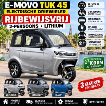 2-PERSOONS | LITHIUM ACCU | HANDBEDIENING | RIJBEWIJSVRIJ, Diversen, Ophalen, Nieuw