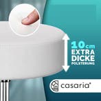 Casaria Verstelbare Draaikruk - Kunstleer 46/60cm Zithoog..., Verzenden, Nieuw in verpakking
