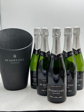 2017 De Saint-Gall, Blanc de Blancs Millésimé with Champagne, Nieuw