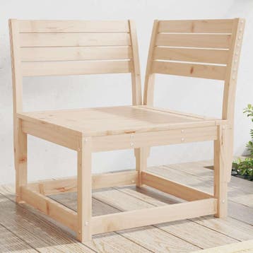 vidaXL Tuinhoekbank 73x73x78 cm massief grenenhout, Tuin en Terras, Tuinsets en Loungesets, Verzenden, Nieuw