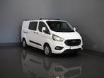 Ford Transit Custom 2.0 TDCI L2 Trend DC Dubbel Cabine Stoel, Stof, Gebruikt, Euro 6, Wit