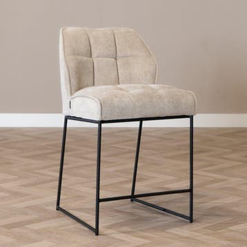 50% Korting: Scandinavische barkruk Jelle taupe 70 cm, Huis en Inrichting, Barkrukken, Ophalen, Zo goed als nieuw