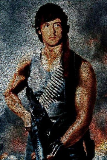 Crypto Rambo III - Format XL 50x75 - Sylvester Stallone, Nieuw