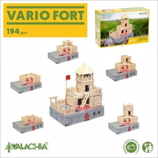 Walachia Vario Fort 194st (kinder bouwsets), Kinderen en Baby's, Speelgoed | Bouwstenen, Nieuw, Verzenden