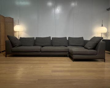 ZGAN B&B Italia Ray Hoekbank + Garantie, Hoekbank, 300 cm of meer, Ophalen of Verzenden, Zo goed als nieuw