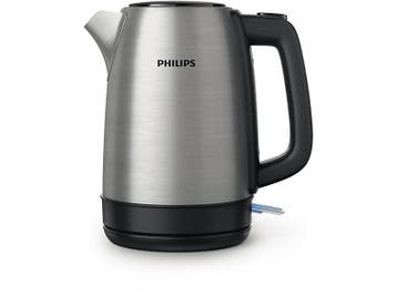 Philips -   1.7l Waterkoker Zilver, Witgoed en Apparatuur, Waterkokers, 1 tot 2 liter, Verzenden, Nieuw
