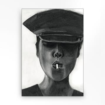 *WOONWINKEL* Urban Cotton Smokes Wandkleed In Frame M 110x14, Verzenden, Nieuw