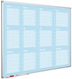 Jaarplanner blauw - 90x120 cm - Januari-December, Huis en Inrichting, Ophalen of Verzenden, Nieuw