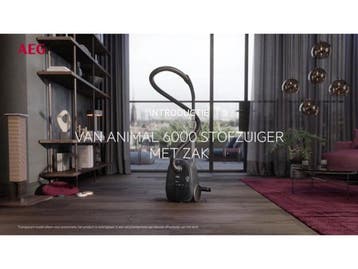 AEG AB61A4DB - Stofzuiger met zak - Turboborstel - 850W, Witgoed en Apparatuur, Verzenden, Zo goed als nieuw