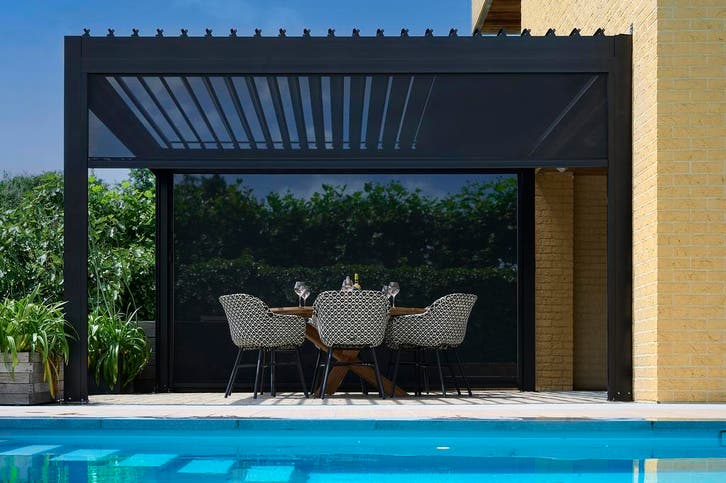 Terrasoverkapping met Lamellendak - LUX, Tuin en Terras, Overkappingen, Overige typen, Nieuw