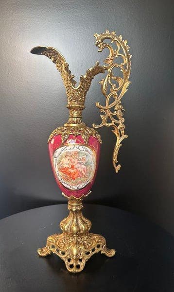 Kruik - vintage decorative ewer (pitcher vase) - Messing,