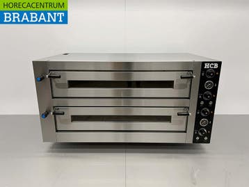 HCB RVS Pizzaoven 2 x 6 pizzas 34 cm doorsnede 400V Horeca, Ophalen of Verzenden, Nieuw zonder verpakking
