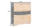 Highboard GRAND ACACIA 120 cm, acaciahout met natuurlijke, Ophalen of Verzenden, Nieuw