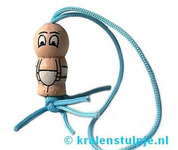 2 x Gelukspoppetje baby jongen 15mm (Bedels), Ophalen of Verzenden, Nieuw, Kraal