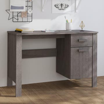 vidaXL Bureau HAMAR 113x50x75 cm massief grenenhout, Verzenden, Nieuw