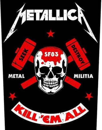 Metallica - Metal Militia - Rugpatch officiële merchandise, Ophalen of Verzenden, Nieuw, Kleding