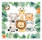 79-delige Jungle Safari Themafeest party- en decoratie set, Verzenden, Nieuw, Versiering, Verjaardag