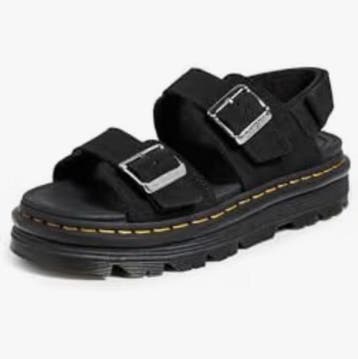 Dr. Martens ZEBZAG SANDAL SUEDE Black Unisex, Verzenden, Nieuw