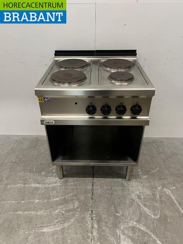 RVS Zanussi 4 Pits Elektrisch fornuis 70 cm 400V Horeca, Ophalen of Verzenden, Gebruikt