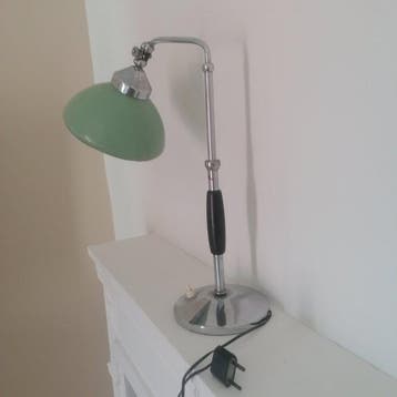 Helo - Tafellamp - Ebbenhout - Vintage tafellamp
