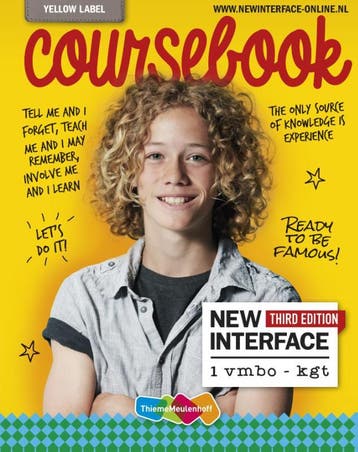 New interface Coursebook 1 vmbo-kgt, Yellow label, Verzenden, Zo goed als nieuw, Marjan den Hertog